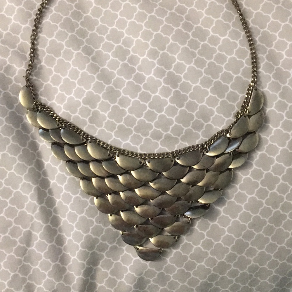 Bronze layered necklace
